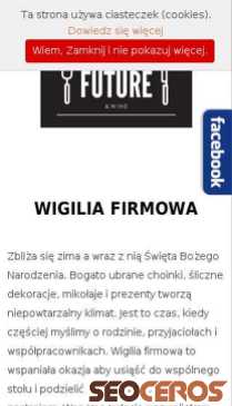restauracjafuture.pl/imprezy-okolicznosciowe/wigilia-firmowa-warszawa mobil Vista previa