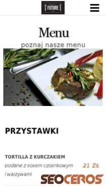restauracjafuture.pl/menu mobil preview