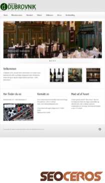 restaurant-dubrovnik.dk mobil előnézeti kép