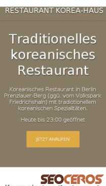 restaurant-korea-haus.business.site mobil 미리보기