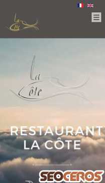 restaurant-la-cote.com mobil 미리보기