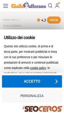 ricette.giallozafferano.it/Risotto-allo-Zafferano.html mobil förhandsvisning