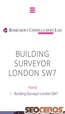 rosecroftconsultants.com/building-surveyor-london-sw7 mobil obraz podglądowy