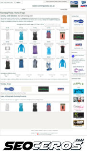 runningvests.co.uk mobil preview