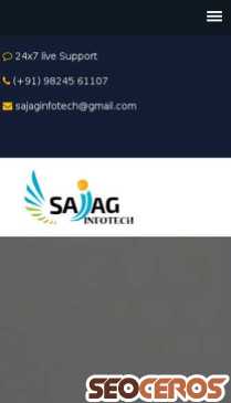sajaginfotech.com mobil previzualizare