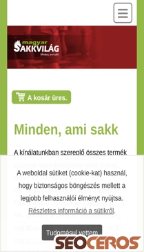 sakkvilag.hu mobil előnézeti kép
