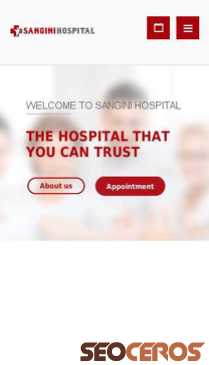 sanginihospital.com mobil vista previa