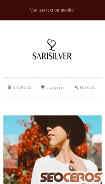 sarisilver.com mobil vista previa