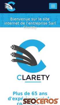 sarlclarety.fr mobil preview