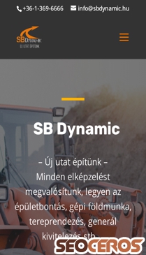 sbdynamic.hu mobil előnézeti kép