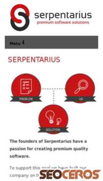 serpentarius.hu mobil vista previa