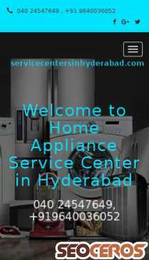 servicecentersinhyderabad.com mobil előnézeti kép
