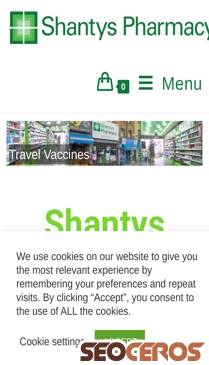 shantyspharmacy.com mobil Vista previa