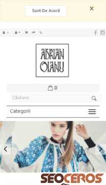 shop.adrianoianu.com mobil Vista previa