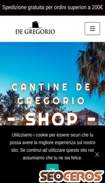 shop.cantinedegregorio.it mobil előnézeti kép