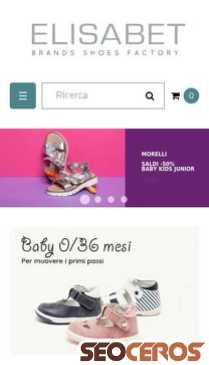 shop.elisabet.it/it mobil Vista previa