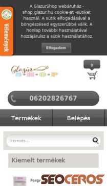 glazur.hu mobil náhľad obrázku