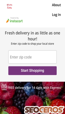 shop.luckysupermarkets.com mobil previzualizare