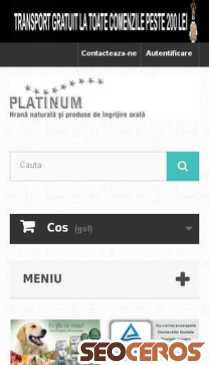 shop.platinum-natural.ro mobil preview