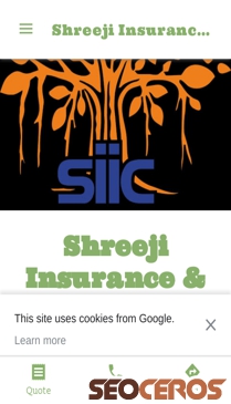 shreeji-insurance-investment-consultant.business.site mobil preview