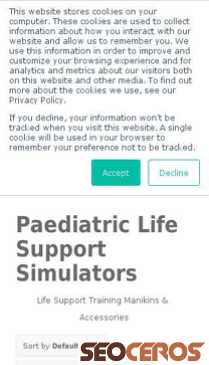simulaids.co.uk/product-category/resuscitation-training/paediatric-life-support mobil náhled obrázku