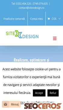 sitexdesign.ro mobil previzualizare