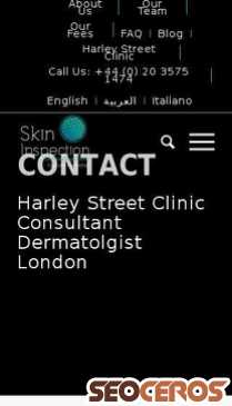 skininspection.co.uk/harley-street-clinic mobil obraz podglądowy