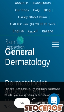 skininspection.co.uk/standard-dermatology mobil förhandsvisning