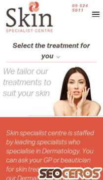 skinspecialistcentre.co.nz mobil preview