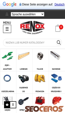 sklep.renox.pl/pl mobil obraz podglądowy