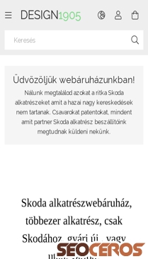 skodaalkatreszweb.eu mobil previzualizare