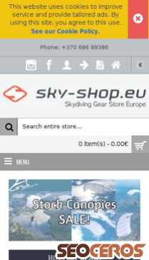 sky-shop.eu mobil previzualizare