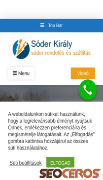 soderkiraly.hu mobil preview