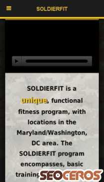 soldierfit.com mobil Vorschau