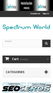 spectrumworld.co.uk mobil vista previa