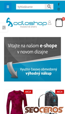 sport-oblecenie.sk mobil előnézeti kép