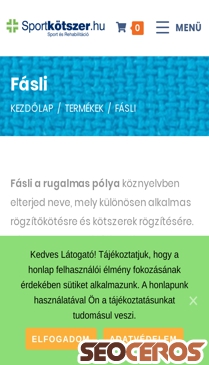 sportkotszer.hu/termekkategoria/fasli mobil előnézeti kép