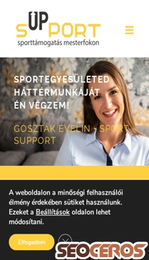 sportsupport.hu mobil Vorschau