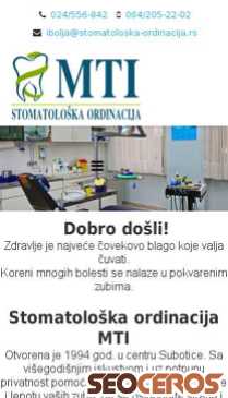 stomatoloska-ordinacija.rs mobil obraz podglądowy