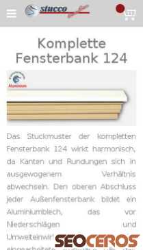 stuckleistenstyropor.de/fassadenstuck/fensterbank-aussenfensterbank/komplette-fensterbank-124.html mobil Vorschau