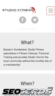 studio-fitness.co.uk mobil förhandsvisning