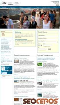 summeruniversity.ceu.edu mobil náhľad obrázku