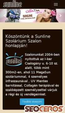 sunline.hu mobil náhled obrázku