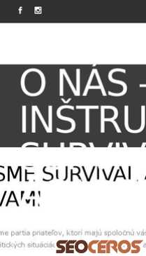 survivalacademy.sk/o-nas-survival-academy mobil Vorschau