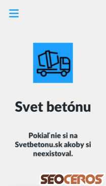 svetbetonu.sk mobil előnézeti kép