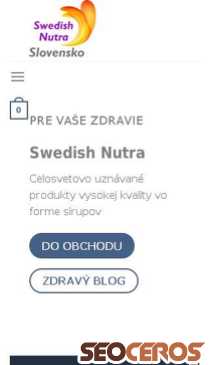 swedish-nutra.sk mobil Vorschau