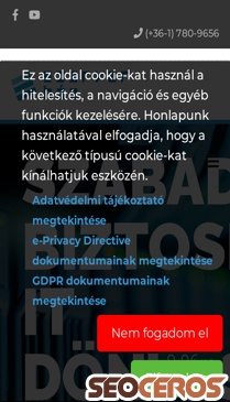 szerverhaz.hu mobil előnézeti kép