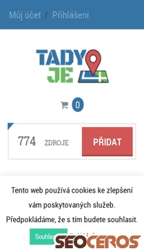 tadyje.cz mobil előnézeti kép