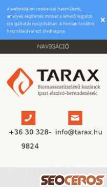 tarax.hu mobil preview