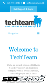 techteam.co.uk mobil Vista previa